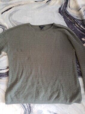 Preswick & Moore Olive Green Knit Crew Sweater NWOT 2X